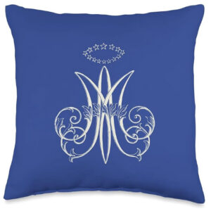Marian M Crown of Stars Throw Pillow