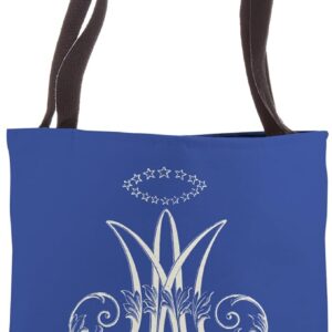 Marian M Crown of Stars Catholic Mary Mother of God Tote Bag