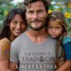 The Future is Tradition Western Christian Cross Premium T-Shirt - Image 2