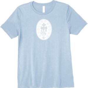 Miraculous Medal Traditional Catholic Etching Premium T-Shirt