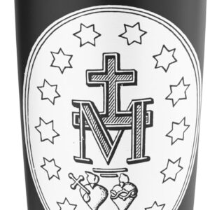 Miraculous Medal Traditional Catholic Marian Etching Stainless Steel Insulated Tumbler
