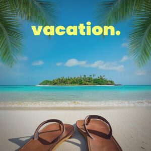 "vacation." by happy.